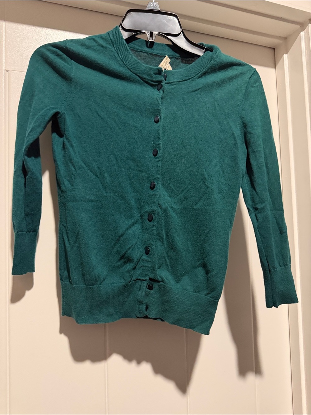 J. Crew Forest Green Button-Up Cardigan